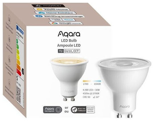 Aqara Smart Λάμπα LED για Ντουί GU10 και Σχήμα T2 Ρυθμιζόμενο Λευκό - Image 2
