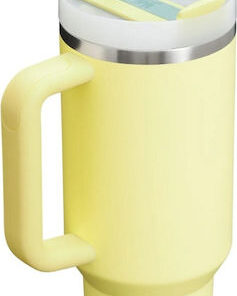 Alternative view of Stanley Quencher H2.0 FlowState Ανακυκλώσιμο Handled Tumbler Θερμός Ανοξείδωτο BPA Free 1.18lt Κίτρινο με Καλαμάκι και Λαβή 10-11673-160