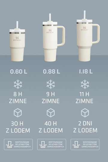 Stanley Quencher H2.0 FlowState Ανακυκλώσιμο Handled Tumbler Θερμός Ανοξείδωτο BPA Free 1.18lt Κίτρινο με Καλαμάκι και Λαβή 10-11673-160 - Image 4