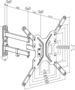 Alternative view of LogiLink BP0016 Επιτοίχια έως 55" και 30kg