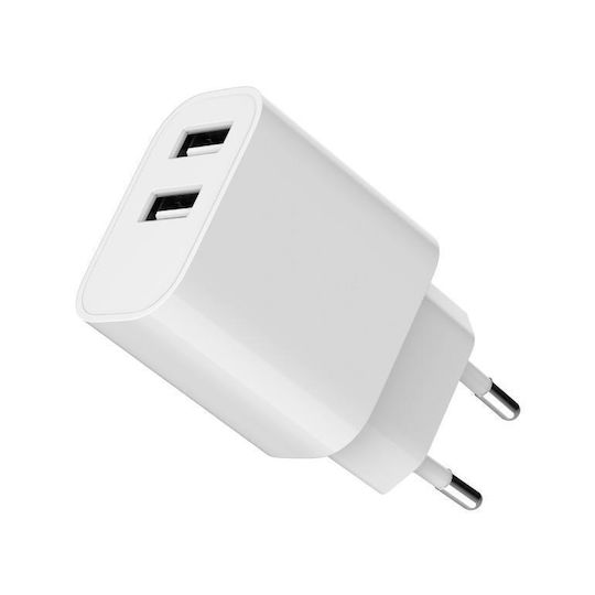 Gembird Φορτιστής Χωρίς Καλώδιο με 2 Θύρες USB-A Λευκός (TA-UC-2A12-01) - Image 3