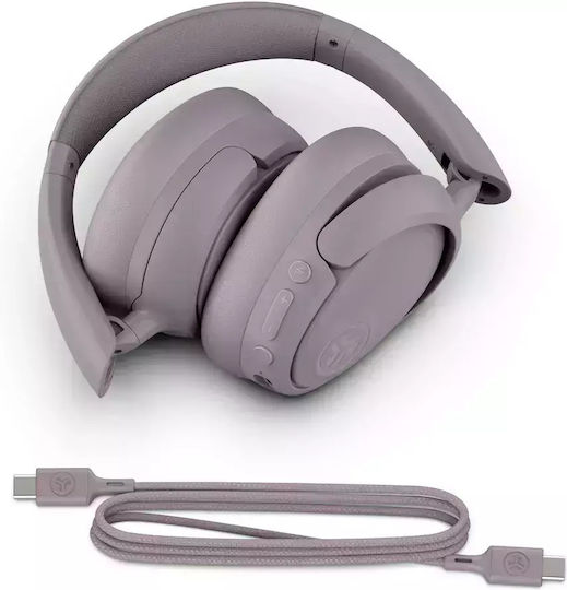 Jlab Jbuds Lux Ασύρματα / Ενσύρματα Over Ear Ακουστικά με 70 ώρες Λειτουργίας και Quick Charge Mauve - Image 3