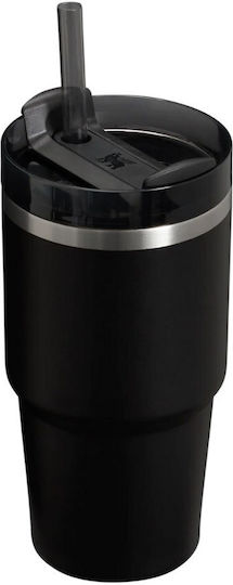 Stanley Quencher H2.0 FlowState Ανακυκλώσιμο Ποτήρι Θερμός Ανοξείδωτο BPA Free 590ml Black με Καλαμάκι 10-10826-305 - Image 2