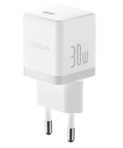 Baseus Φορτιστής Χωρίς Καλώδιο με Θύρα USB-C 30W Power Delivery Λευκός (Palm)