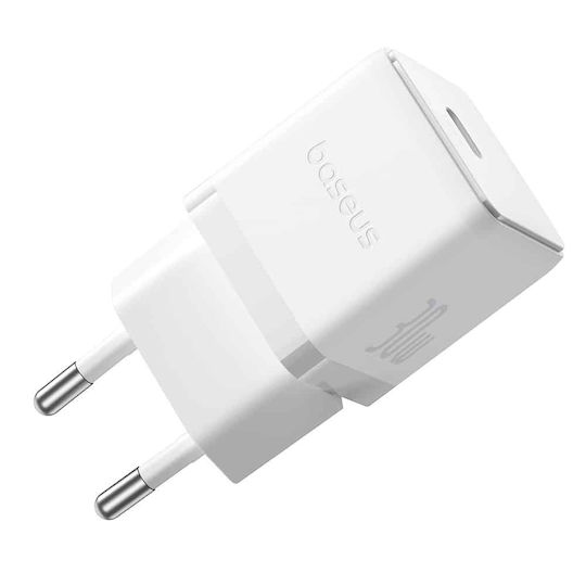 Baseus Φορτιστής Χωρίς Καλώδιο με Θύρα USB-C 30W Power Delivery Λευκός (Palm) - Image 2