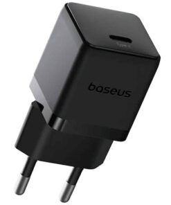 Alternative view of Baseus Φορτιστής με Θύρα USB-C και Καλώδιο USB-C - USB-C 20W Power Delivery Μαύρος (Palm)