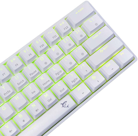 White Shark Shinobi 2 Gaming Μηχανικό Πληκτρολόγιο 40% με Custom Blue διακόπτες και RGB φωτισμό (Αγγλικό US) Λευκό - Image 5