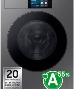 Samsung Πλυντήριο Ρούχων 9kg 1400 Στροφών AI Wash Γκρι WF90F09C4SU3