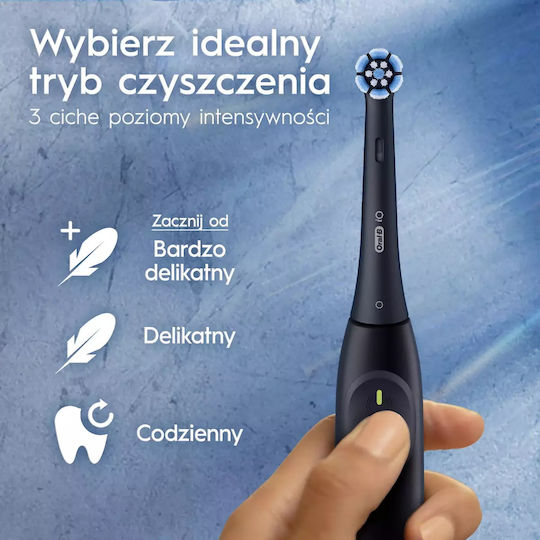 Oral-B Io Series 2 Ηλεκτρική Οδοντόβουρτσα με Αισθητήρα Πίεσης και Θήκη Ταξιδίου Μαύρη - Image 4
