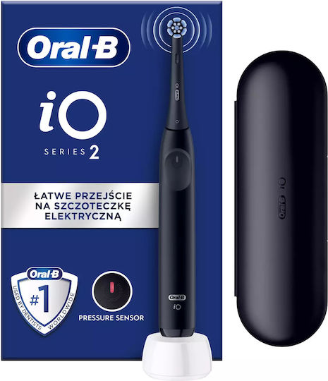 Oral-B Io Series 2 Ηλεκτρική Οδοντόβουρτσα με Αισθητήρα Πίεσης και Θήκη Ταξιδίου Μαύρη - Image 6
