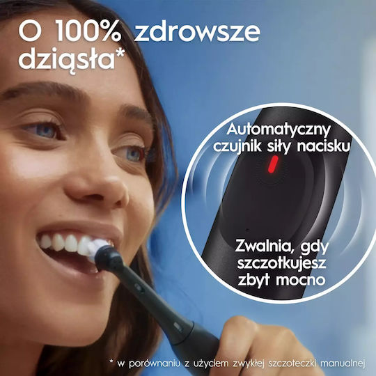 Oral-B Io Series 2 Ηλεκτρική Οδοντόβουρτσα με Αισθητήρα Πίεσης και Θήκη Ταξιδίου Μαύρη - Image 7