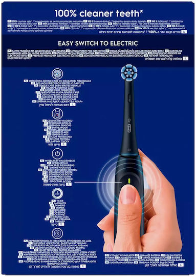 Oral-B Io Series 2 Ηλεκτρική Οδοντόβουρτσα με Αισθητήρα Πίεσης και Θήκη Ταξιδίου Μαύρη - Image 8