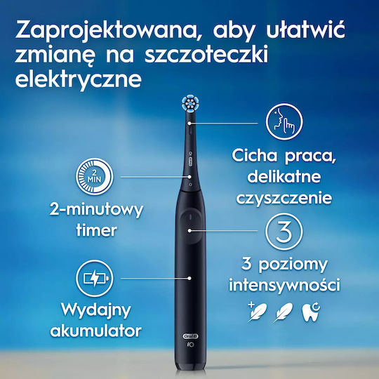 Oral-B Io Series 2 Ηλεκτρική Οδοντόβουρτσα με Αισθητήρα Πίεσης και Θήκη Ταξιδίου Μαύρη - Image 10