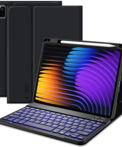 Tech-Protect Sc Pen Flip Cover με Πληκτρολόγιο Μαύρη (Xiaomi Pad 7, Xiaomi Pad 7 Pro)