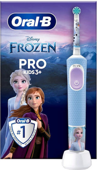 Oral-B Vitality Pro Παιδική Ηλεκτρική Οδοντόβουρτσα με Χρονόμετρο για 3+ Χρονών Frozen - Image 9