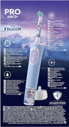 Oral-B Vitality Pro Παιδική Ηλεκτρική Οδοντόβουρτσα με Χρονόμετρο για 3+ Χρονών Frozen - Image 10