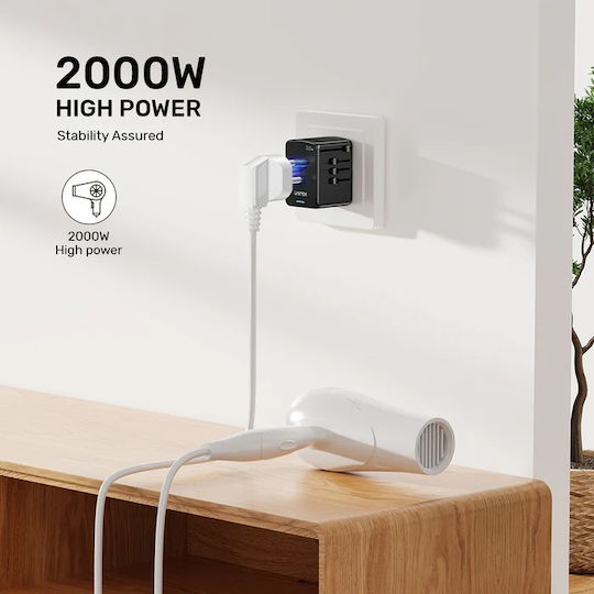 Unitek Φορτιστής Χωρίς Καλώδιο 35W Power Delivery / Quick Charge 3.0 Μαύρος (P1121ABK01) - Image 2
