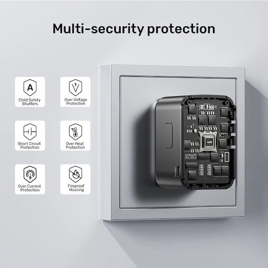 Unitek Φορτιστής Χωρίς Καλώδιο 65W Power Delivery / Quick Charge 3.0 Μαύρος (P1122A) - Image 4