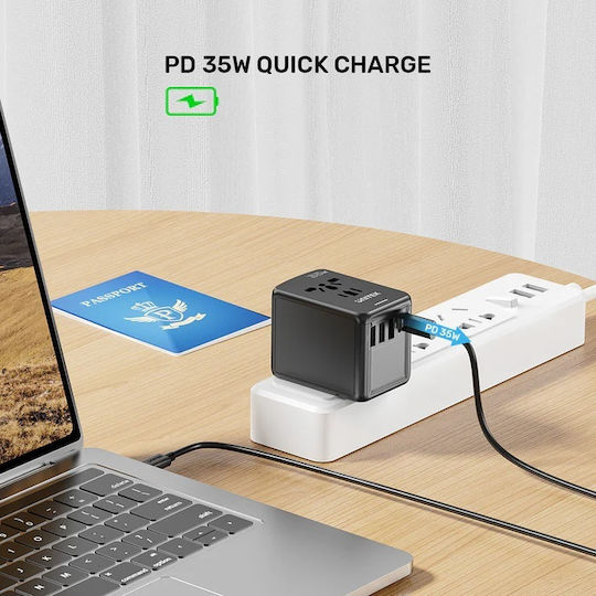 Unitek Φορτιστής Χωρίς Καλώδιο 35W Power Delivery / Quick Charge 3.0 Μαύρος (P1121ABK01) - Image 5