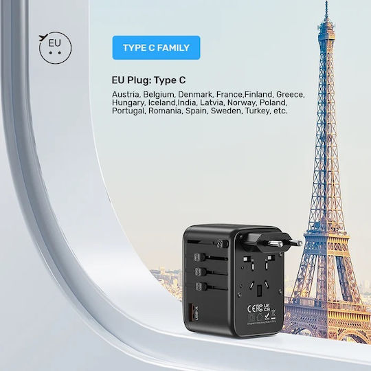 Unitek Φορτιστής Χωρίς Καλώδιο 65W Power Delivery / Quick Charge 3.0 Μαύρος (P1122A) - Image 7