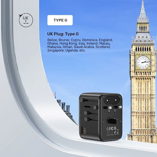 Unitek Φορτιστής Χωρίς Καλώδιο 65W Power Delivery / Quick Charge 3.0 Μαύρος (P1122A) - Image 8