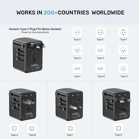Unitek Φορτιστής Χωρίς Καλώδιο 35W Power Delivery / Quick Charge 3.0 Μαύρος (P1121ABK01) - Image 8