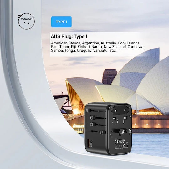Unitek Φορτιστής Χωρίς Καλώδιο 65W Power Delivery / Quick Charge 3.0 Μαύρος (P1122A) - Image 10
