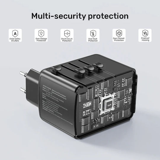 Unitek Φορτιστής Χωρίς Καλώδιο 35W Power Delivery / Quick Charge 3.0 Μαύρος (P1121ABK01) - Image 12