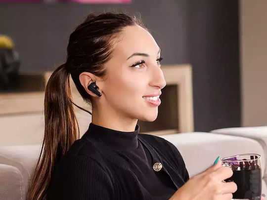 Tracer T10 In-ear Bluetooth Handsfree Ακουστικά με Θήκη Φόρτισης Μαύρα - Image 4
