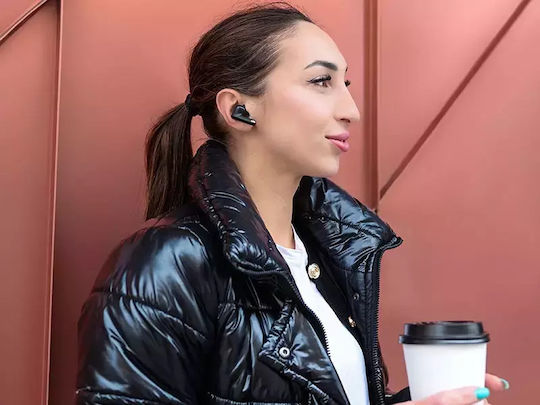 Tracer T10 In-ear Bluetooth Handsfree Ακουστικά με Θήκη Φόρτισης Μαύρα - Image 6