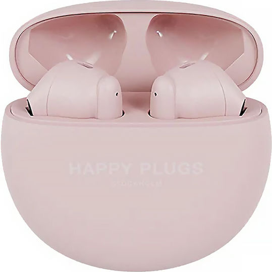 Happy Plugs Joy Lite In-ear Bluetooth Handsfree Ακουστικά με Θήκη Φόρτισης Ροζ - Image 4
