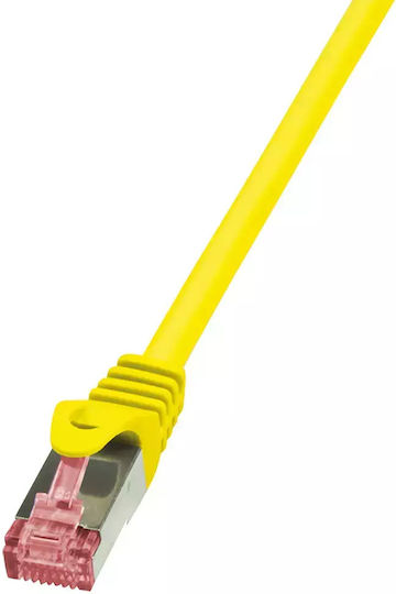 LogiLink U/UTP Cat.6 Καλώδιο Δικτύου Ethernet 10m Κίτρινο 1τμχ CQ2097S