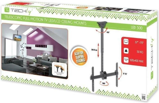 Techly ICA-CPLB 946S Βάση Τηλεόρασης Οροφής έως 70" και 50kg - Image 7