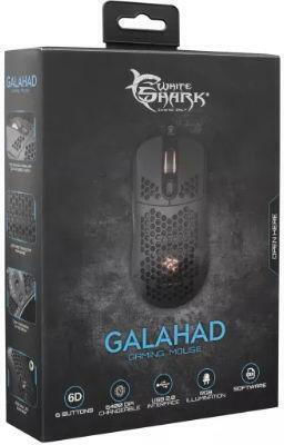 White Shark Galahad RGB Gaming Ποντίκι 6400 DPI Μαύρο - Image 5
