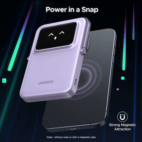 Ugreen PB571 Power Bank 5000mAh 18W με Θύρα USB-C Μωβ - Image 4