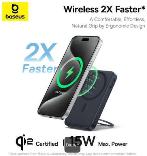 Baseus PicoGo MagSafe Power Bank 5000mAh 20W με Θύρα USB-C Μπεζ - Image 2