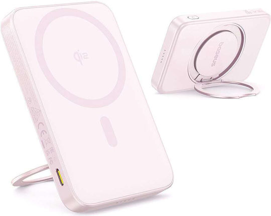Baseus PicoGo MagSafe Power Bank 5000mAh 20W με Θύρα USB-C Ροζ - Image 2