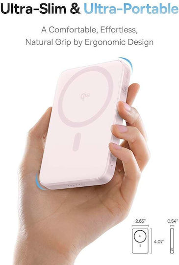 Baseus PicoGo MagSafe Power Bank 5000mAh 20W με Θύρα USB-C Ροζ - Image 5