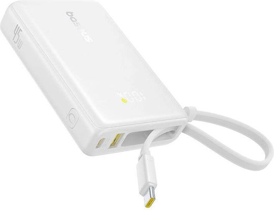 Baseus PicoGo Power Bank 10000mAh 45W με Θύρα USB-C Λευκό - Image 2