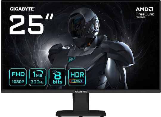 Gigabyte GS25F2 IPS HDR Gaming Monitor 25" FHD 1920x1080 200Hz με Χρόνο Απόκρισης 1ms GTG