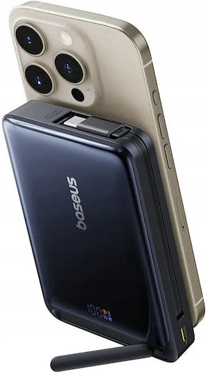 Baseus Nomos MagSafe Power Bank 10000mAh 45W με Θύρα USB-C Power Delivery Μαύρο - Image 5