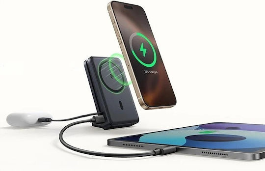 Baseus Nomos MagSafe Power Bank 10000mAh 45W με Θύρα USB-C Power Delivery Μαύρο - Image 7