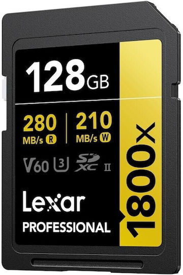 Lexar Professional 1800x SDXC 128GB Class 10 U3 V60 UHS-II με αντάπτορα - Image 4