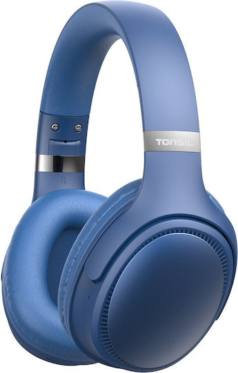 Tonsil Ασύρματα Bluetooth Over Ear Ακουστικά με Ραδιόφωνο με 55 ώρες Λειτουργίας Blue - Image 6