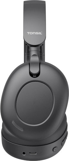 Tonsil Ασύρματα Bluetooth Over Ear Ακουστικά Μαύρα - Image 4