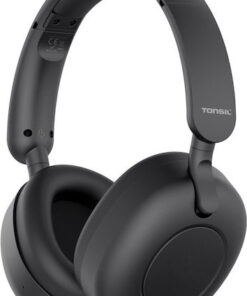 Tonsil Ασύρματα Bluetooth Over Ear Ακουστικά Μαύρα