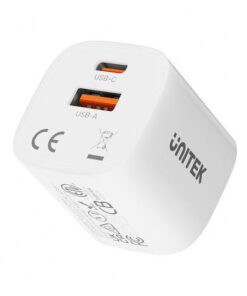 Alternative view of Unitek Φορτιστής Χωρίς Καλώδιο με Θύρα USB-A και Θύρα USB-C 33W Power Delivery / Quick Charge 3.0 Λευκός (P1125AWH01-EU)
