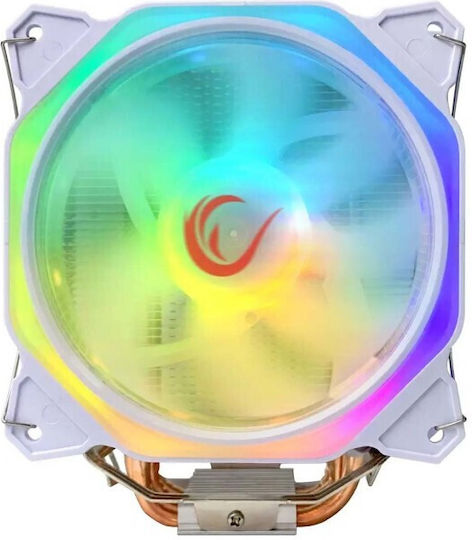 Rampage Octagon C50 Ψύκτρα Επεξεργαστή για Socket 1700/AM5 με ARGB Φωτισμό Λευκή - Image 2