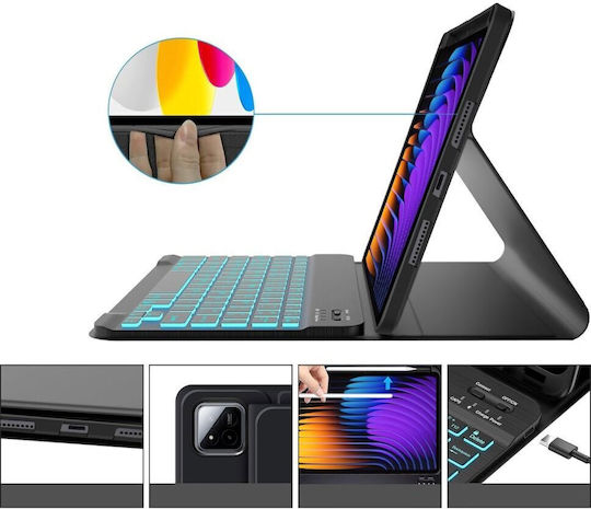 Tech-Protect Sc Pen Flip Cover με Πληκτρολόγιο Μαύρη (Xiaomi Pad 7, Xiaomi Pad 7 Pro) - Image 7