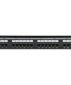 Alternative view of Intellinet Patch Panel 24port Cat 6 Black 721035